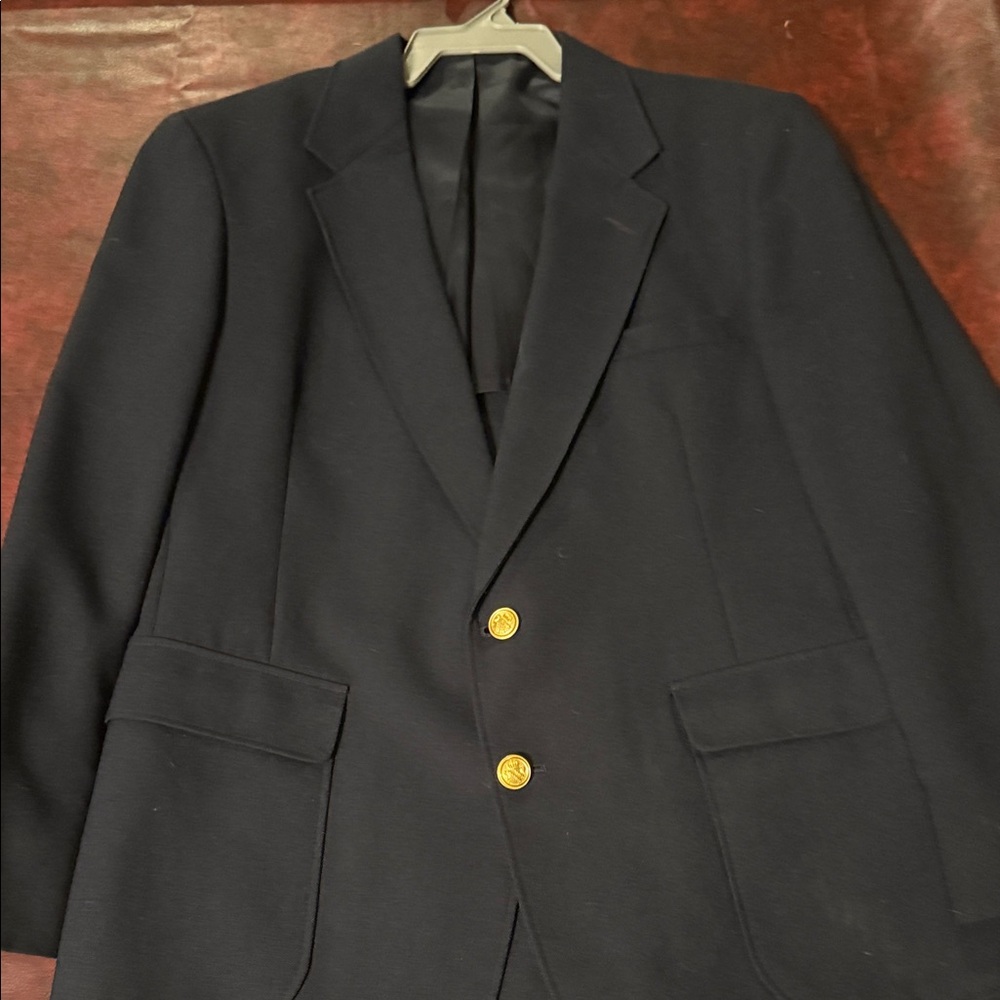 Classic Navy Blazer with Gold Buttons
